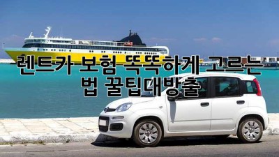 🚗 렌트카 보험, 똑똑하게 고르는 법! #꿀팁대방출